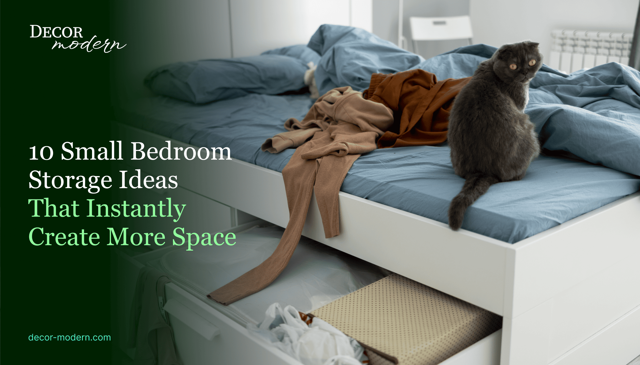 10 Small Bedroom Storage Ideas That Instantly Create More Space