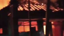 Kebakaran melanda permukiman warga di Kampung Cikadu RT 15/RW 06, Desa Tanjungsiang, Kecamatan Tanjungsiang, Kabupaten Subang. 