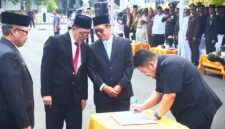 Pelantikan dan pengambilan sumpah janji jabatan Pimpinan Tinggi Pratama Sekda Kabupaten Subang dilakukan oleh Bupati Subang Reynaldy Putra Andita Budi Raemi, S.IP., didampingi Wakil Bupati H. Agus Masykur Rosyadi, S.Si., M.M., di Halaman Kantor Bupati Subang,