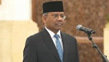 Saat Suahasil Nazara dilantik sebagai Menteri Keuangan pada Senin, 14 September 2026 oleh Presiden Prabowo Subianto di Istana Negara, Jakarta. Poto. Setpres RI