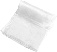 Pañuelos de seda 13x13 cm- blanco