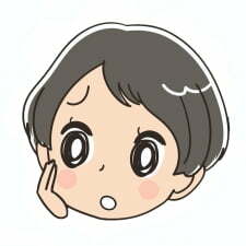 一般女性の不安そうな表情