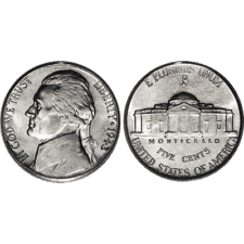 Moneda regular 5 centavos de Estados Unidos (Pack de 10)