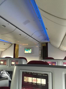 Frankfurt nach Doha in der Qatar Airways Business Class Koh Phangan, Thailand 2016 813