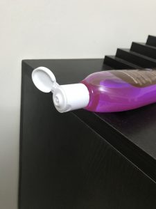 The nozzle of the last Prakriti Herbals Revitalising shampoo bottle was stuck so the product won't come out even when the bottle was inverted.