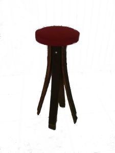 Tabouret De Bar En Douelles De Barrique – Image 2
