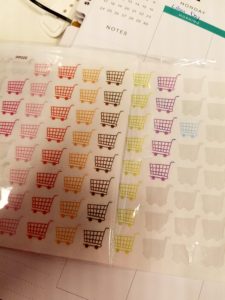 grocery cart stickers