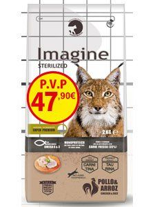 IMAGINE CAT STERILIZED 8 KG. ‘ PVP 47,90’
