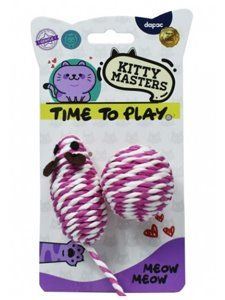 KM RATON+PELOTA SISAL BLCO Y ROSA