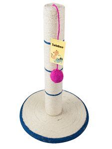 RASCADOR BASE REDONDA BL/AZUL BOLA ROSA