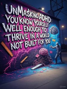 UnMasking ADHD: You know yourself well enough to trhive in a world not built for you.