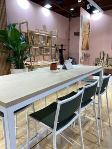 altek's lilyth stool for zag bijoux at vicenzaoro 2024 exhibition