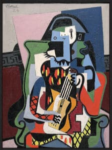 Harlequin Musician, 1924 (Arlequin Musicien) - Canvas