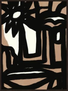 Bold Line Composition 10 - Canvas