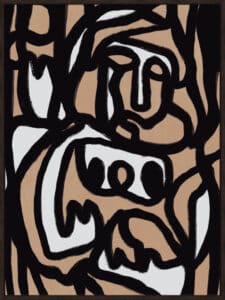 Bold Line Composition III - Canvas