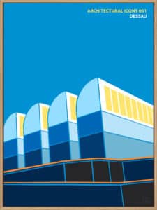 Architectural Icons V - Canvas Gallery Natural