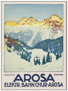 Arosa Emil Cardinaux - Canvas Gallery White