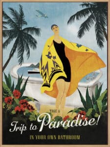 Bathroom Paradise - Canvas Gallery Natural
