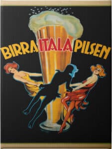 Birra Itala Pilsen 1920 - Unframed Canvas Unframed Canvas