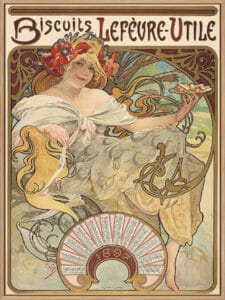 Biscuits Lefervre-Utile, 1896 - Canvas Gallery Natural