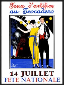 Feux D'artifice - Canvas Gallery Black