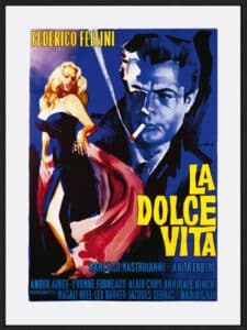 La Dolce Vita - Canvas Gallery Black