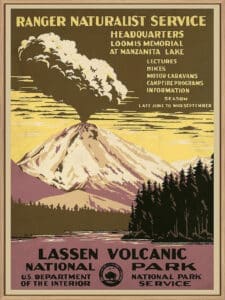 Lassen Volcanic National Park, ca. 1938 - Canvas Gallery Natural