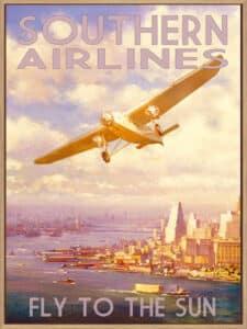Southern Airlines - Canvas Gallery Natural