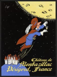 Vendanges de lune - Canvas Gallery Black
