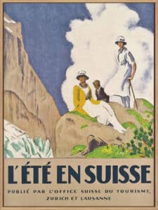 Vintage L'Ete En Suisse Emil Cardinaux - Canvas Gallery Natural