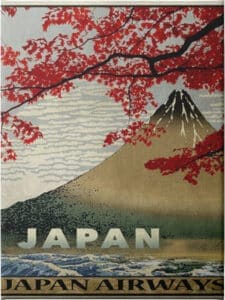 Vintage Travel Japan - Unframed Canvas Unframed Canvas