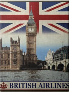 Vintage Travel London - Unframed Canvas Unframed Canvas