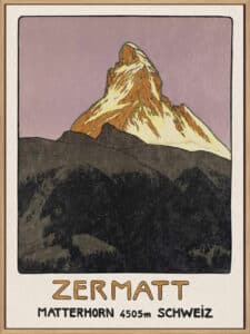 Zermatt Emil Cardinaux - Canvas Gallery Natural