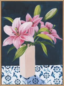 Honey's Lilies I - Canvas Gallery Natural