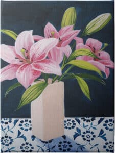 Honey's Lilies I - Unframed Canvas Unframed Canvas