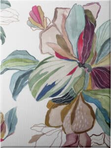 Tropical Botanical Study I - Unframed Canvas Unframed Canvas
