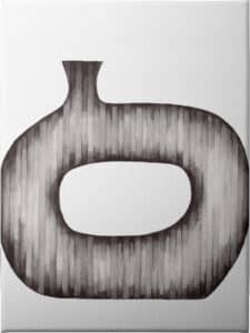 Gradient Curves 1 - Unframed Canvas Unframed Canvas
