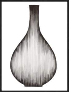 Gradient Curves 3 - Canvas Gallery Black