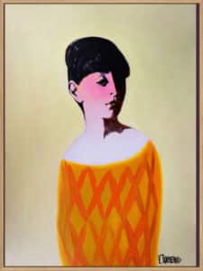 Yellow Pullover - Canvas Gallery Natural
