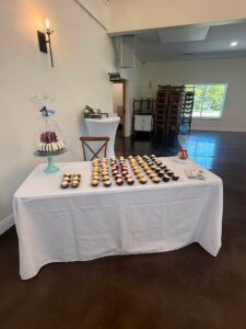 Dessert table at the Open House at Romaine Valley Weddings & Events in Fenton, MO