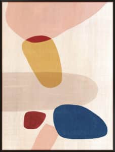 Pink Pebbles I - Canvas