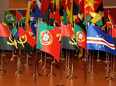 Bandeiras de países de secretária