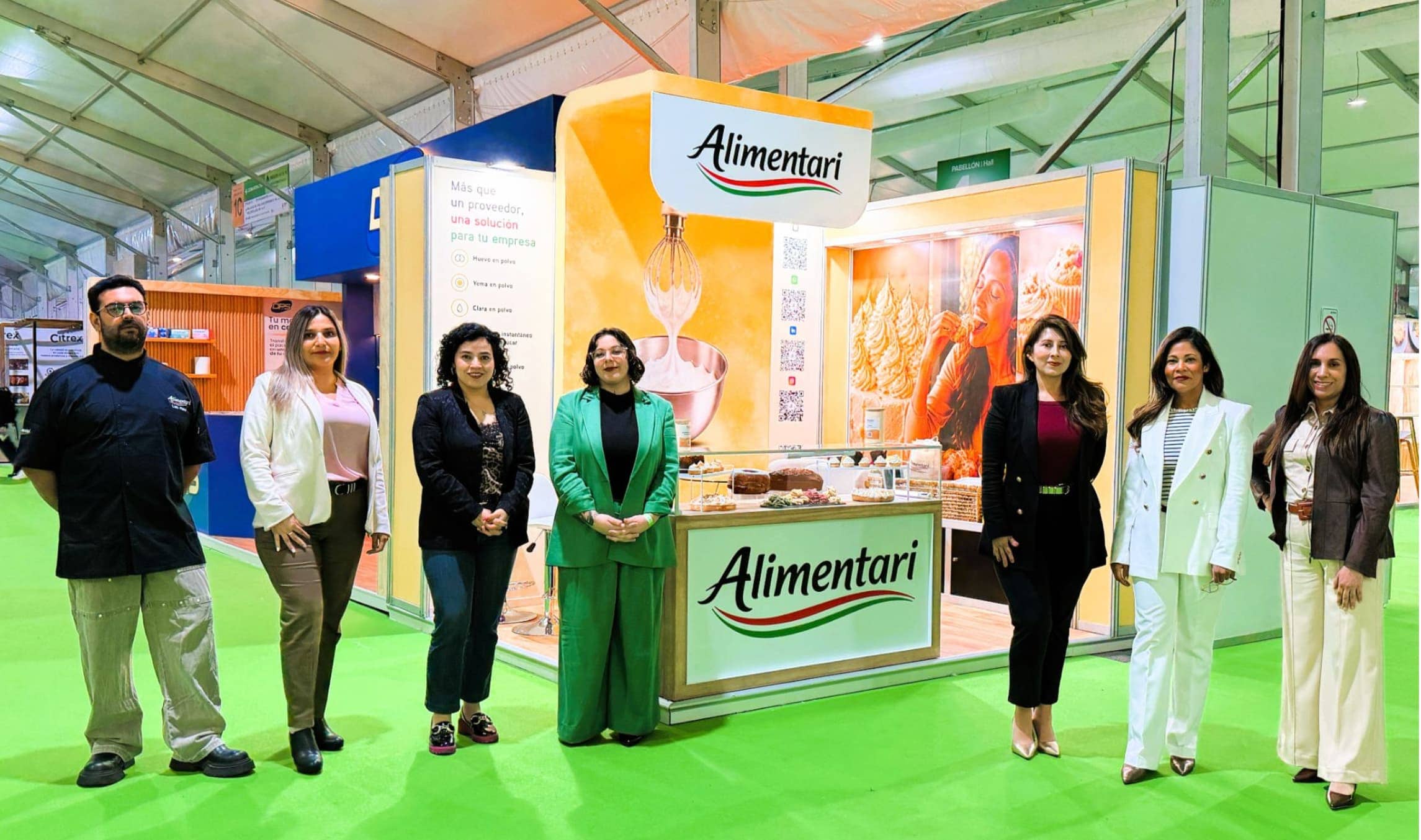 Stand de Alimentari en Espacio Food & Service 2026, feria de la industria alimentaria en Santiago.