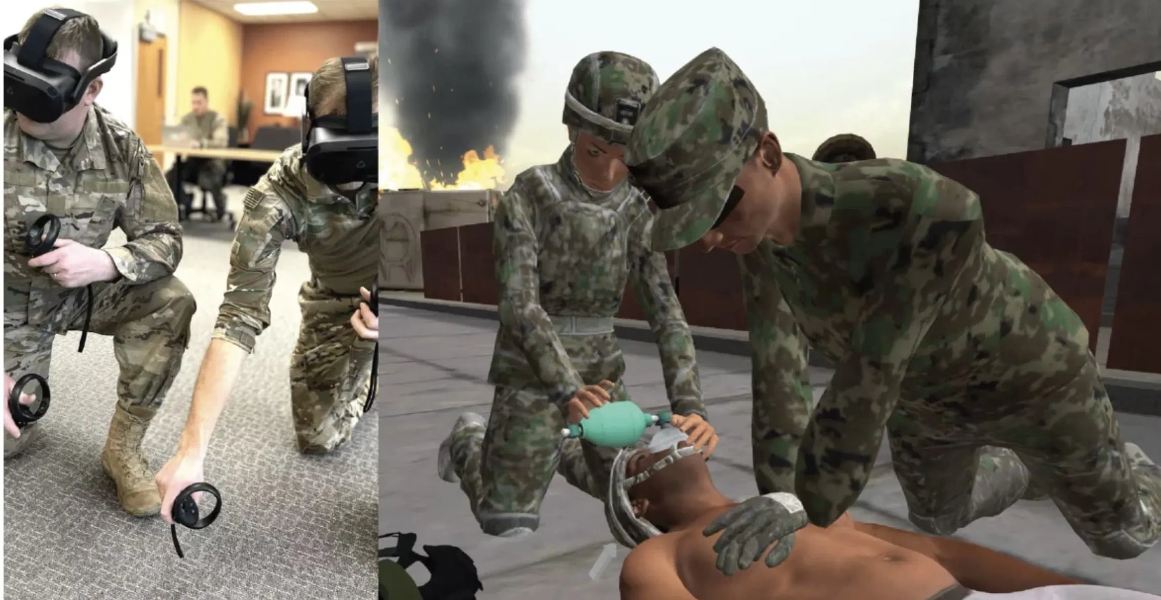 vr military medical training