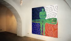 Myriam Thyes - Umbildungen, Einzelausstellung, Festival International Echternach, LU, 1997. Hier: BeziehungsMuster, 1995