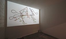 Sophie Taeuber Arps Fluchtlinien, Ausstellung Schaumbad Graz 2016.