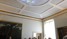 Caputh Palace 2019 – GRACEFUL ALLEGORIES, video projection, with audience. Photo: © Jörg Weule.