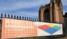 Infinite Enounters, Liverpool Cathedral, May 2024, banner