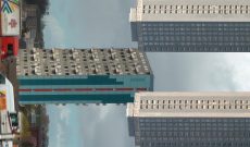 Myriam Thyes, Apotheosis of Glasgow High-rises (2013-2014), HD Video für Projektion an die Decke, 6:30, stereo