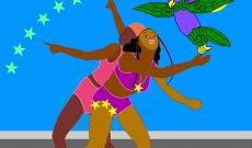Caribbean Carnivals. Animation aus dem Projekt FLAG METAMORPHOSES. Dominica Dancers.